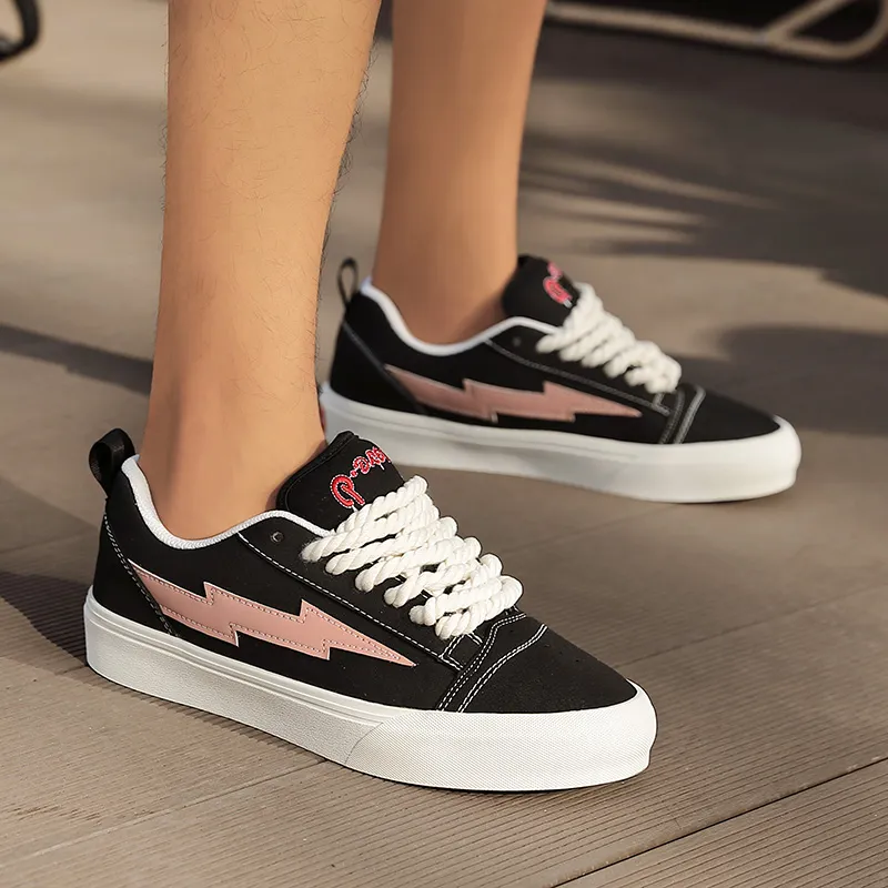 VFTS Anti Slip And Wear Resistant Height Increasing Low Top Skateboard Shoes Unisex-52