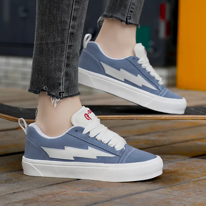 VFTS Anti Slip And Wear Resistant Height Increasing Low Top Skateboard Shoes Unisex-22