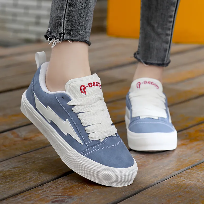 VFTS Anti Slip And Wear Resistant Height Increasing Low Top Skateboard Shoes Unisex-23
