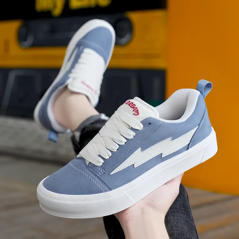 VFTS Anti Slip And Wear Resistant Height Increasing Low Top Skateboard Shoes Unisex-21
