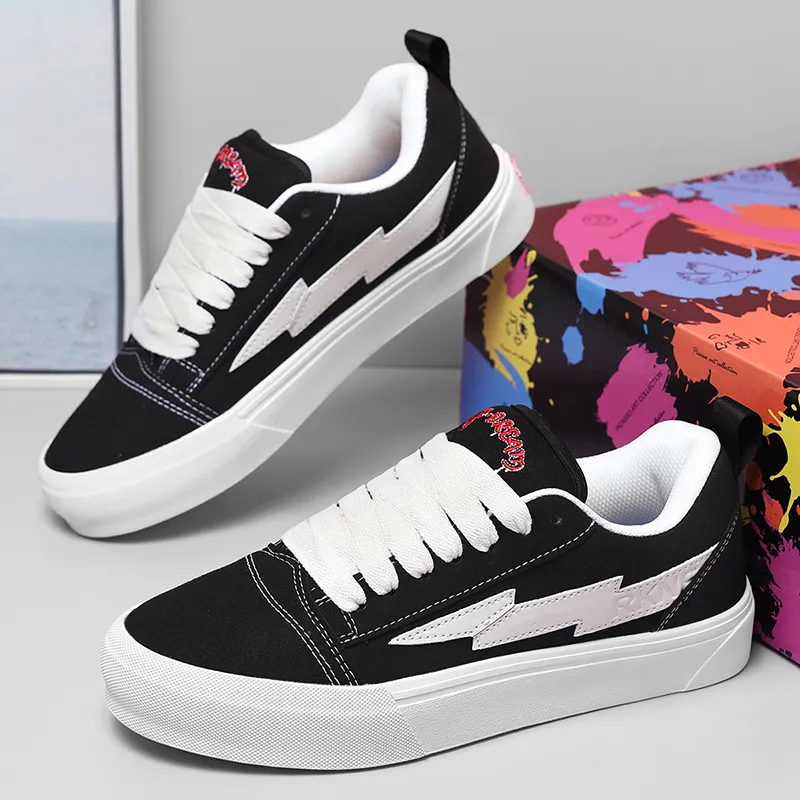 VFTS Anti Slip And Wear Resistant Height Increasing Low Top Skateboard Shoes Unisex-17