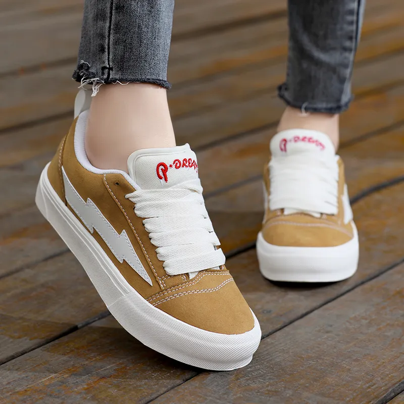 VFTS Anti Slip And Wear Resistant Height Increasing Low Top Skateboard Shoes Unisex-11