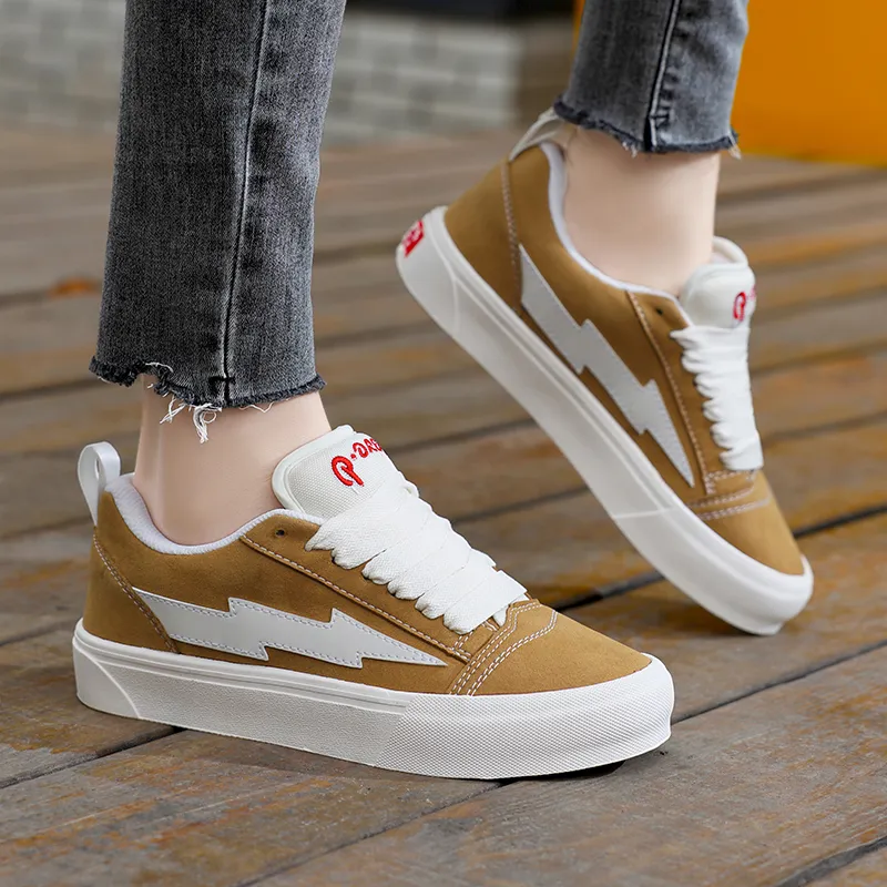 VFTS Anti Slip And Wear Resistant Height Increasing Low Top Skateboard Shoes Unisex-9