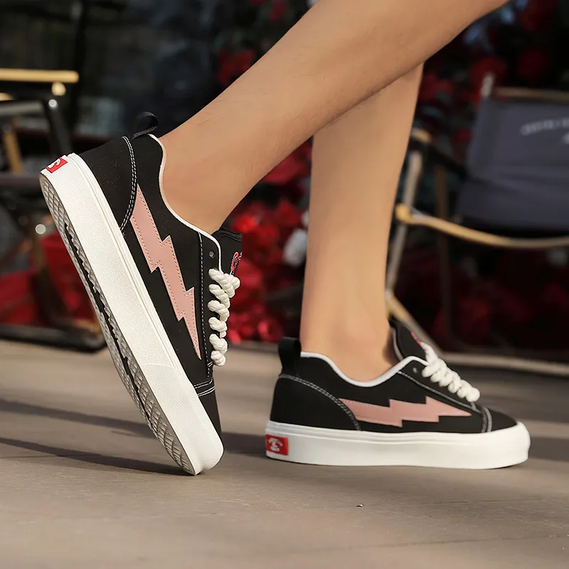 VFTS Anti Slip And Wear Resistant Height Increasing Low Top Skateboard Shoes Unisex-51