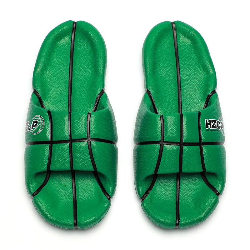 Ballspark x HZCP Slip Resistant Abrasion Resistant Basketball Casual Slippers Unisex Celtic Green-4