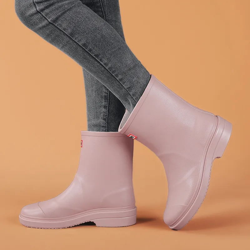 Warrior Water-Resistant Wear-Resistant Slip-Resistant Rain Boots Women's-4