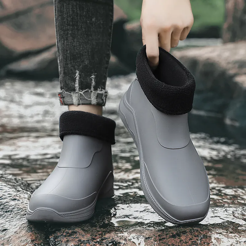 Warrior Warm Water-Resistant Slip-Resistant Rain Boots Men's-7
