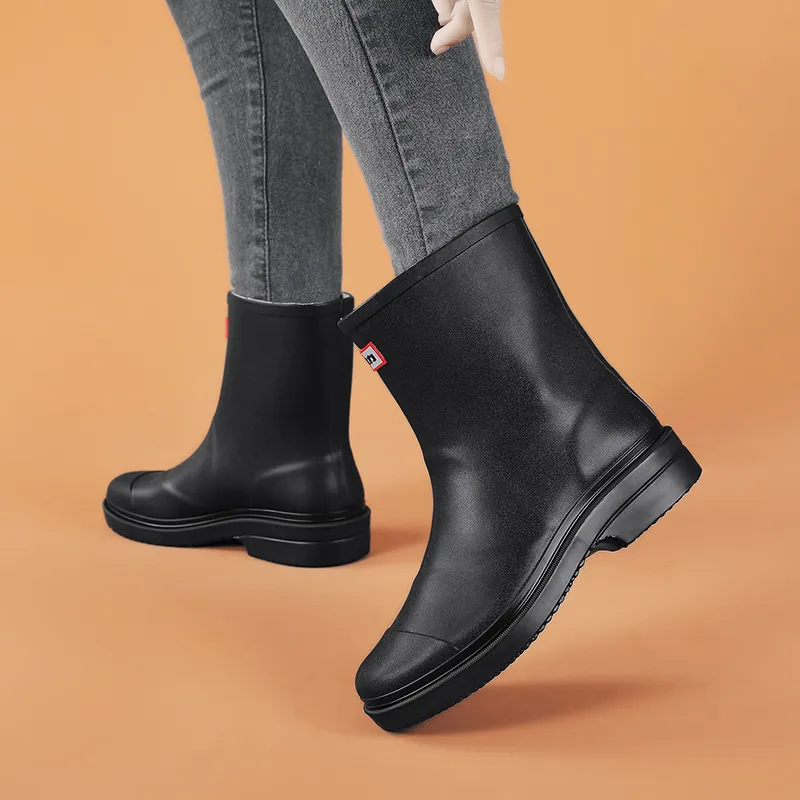 Warrior Water-Resistant Wear-Resistant Slip-Resistant Rain Boots Women's-16