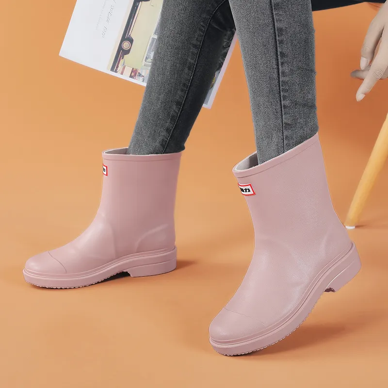 Warrior Water-Resistant Wear-Resistant Slip-Resistant Rain Boots Women's-3