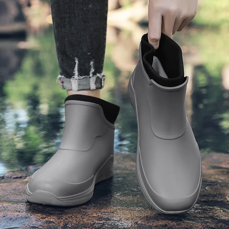 Warrior Warm Water-Resistant Slip-Resistant Rain Boots Men's-5