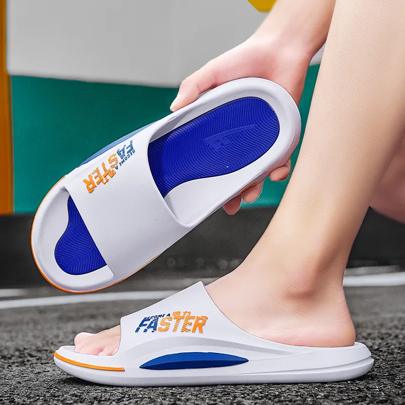 WARRIOR Slide Slippers Men White Black/White Blue/Black Yellow/Khaki/Blue-11