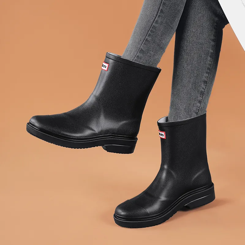 Warrior Water-Resistant Wear-Resistant Slip-Resistant Rain Boots Women's-14