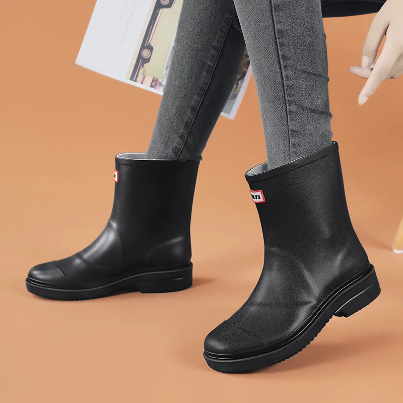 Warrior Water-Resistant Wear-Resistant Slip-Resistant Rain Boots Women's-15