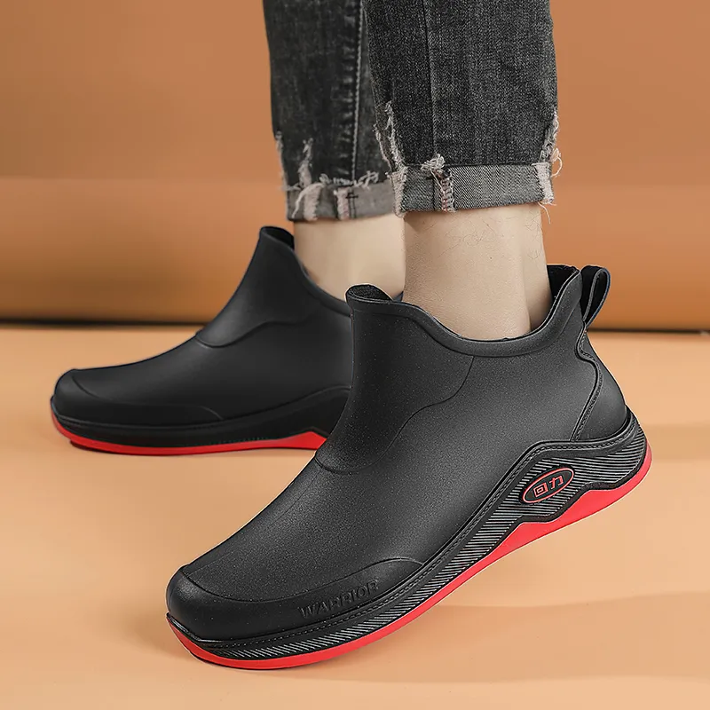Warrior Water-Resistant Slip-Resistant Rain Boots Men's-3