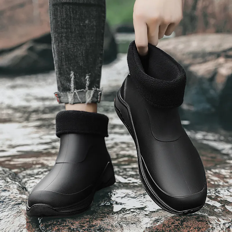 Warrior Warm Water-Resistant Slip-Resistant Rain Boots Men's-4
