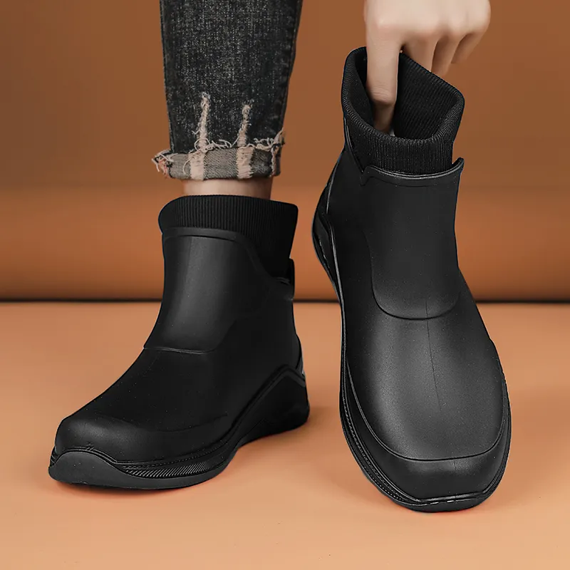 Warrior Warm Water-Resistant Slip-Resistant Rain Boots Men's-3