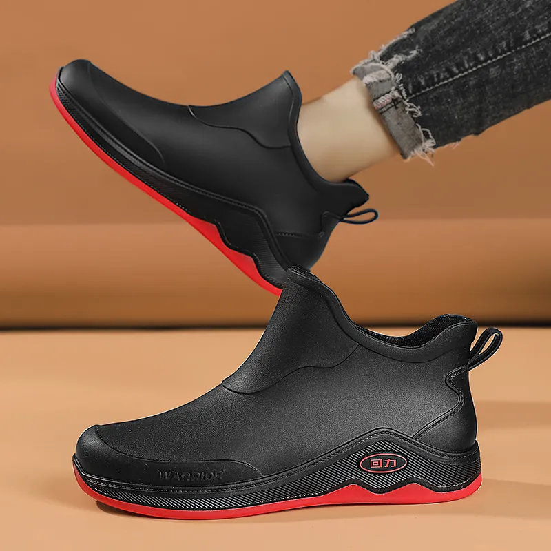 Warrior Water-Resistant Slip-Resistant Rain Boots Men's-2