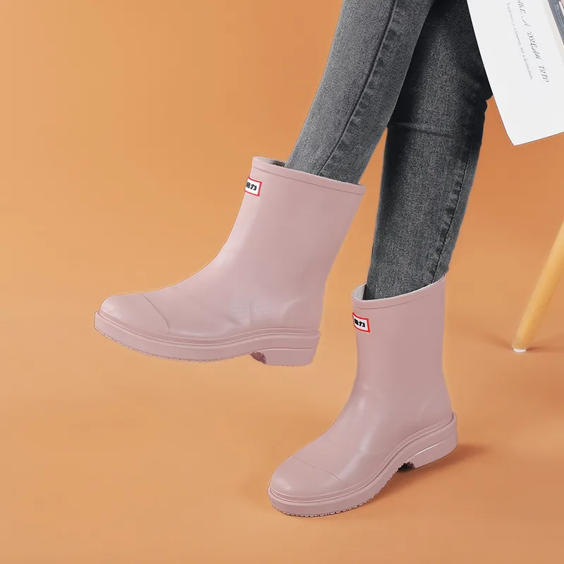 Warrior Water-Resistant Wear-Resistant Slip-Resistant Rain Boots Women's-2