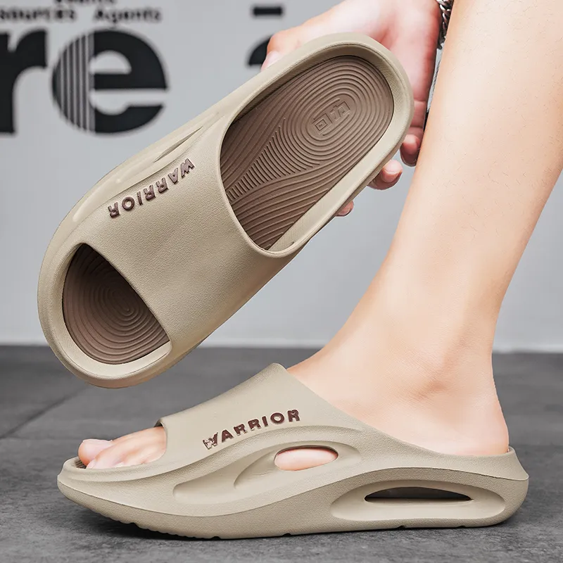 WARRIOR Slide Slippers Men White Orange/White Black/White Blue/Black/Khaki/Blue Gray-5