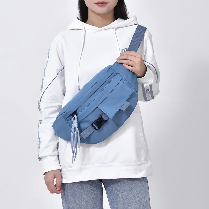 Techson Oxford Sling Bag Regular Unisex Black/Blue/Gray-2