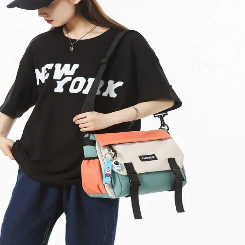 Techson Nylon Crossbody Bag Unisex Multicolor-4