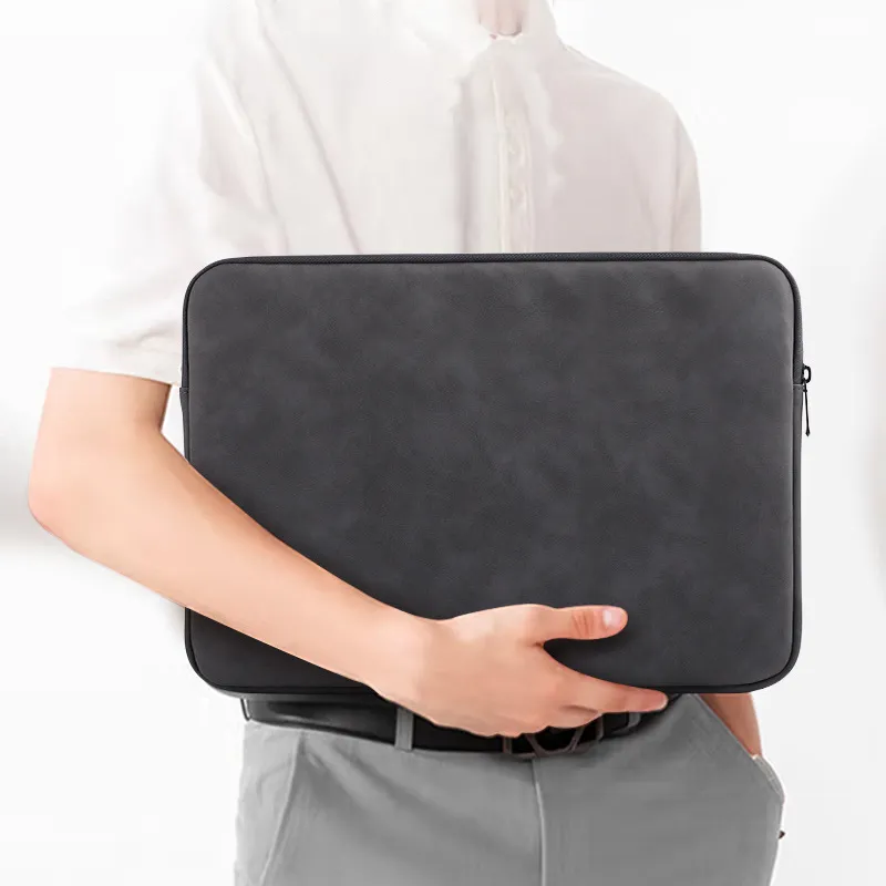 Techson PU Clutch Tubas Unisex Dark Gray/Pink-3