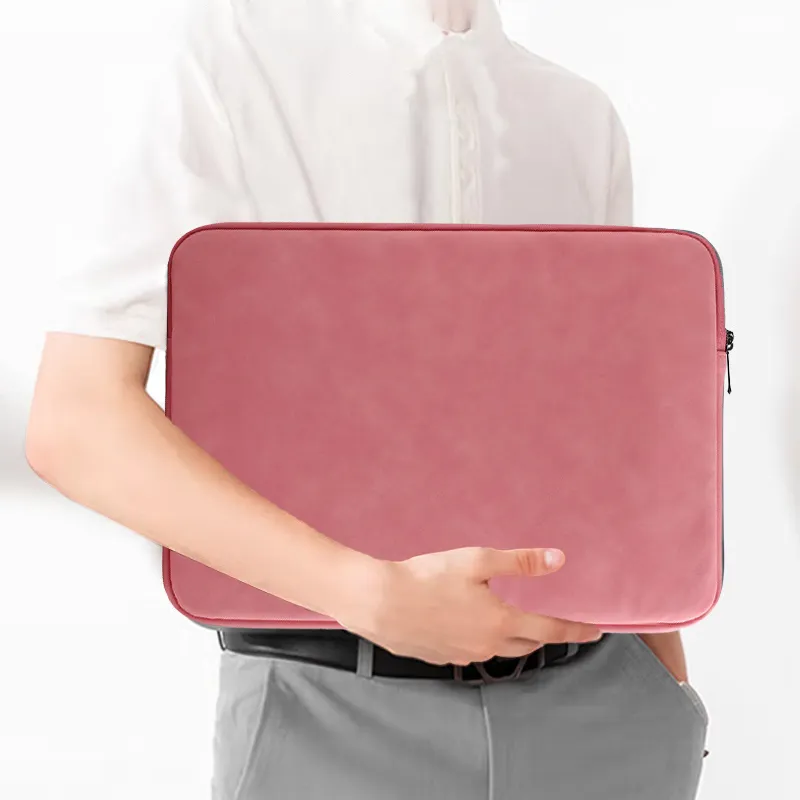 Techson PU Clutch Tubas Unisex Dark Gray/Pink-5