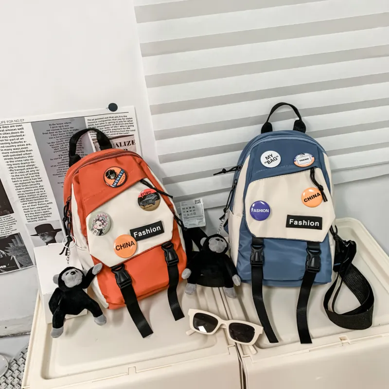 Techson Nylon Sling Bag Unisex Orange-3