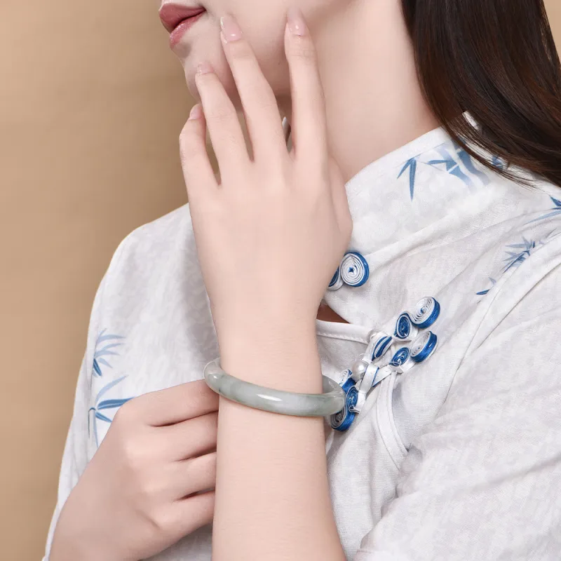 Emerald Dynasty Tianshan Jade Jade Bangles Women's-3