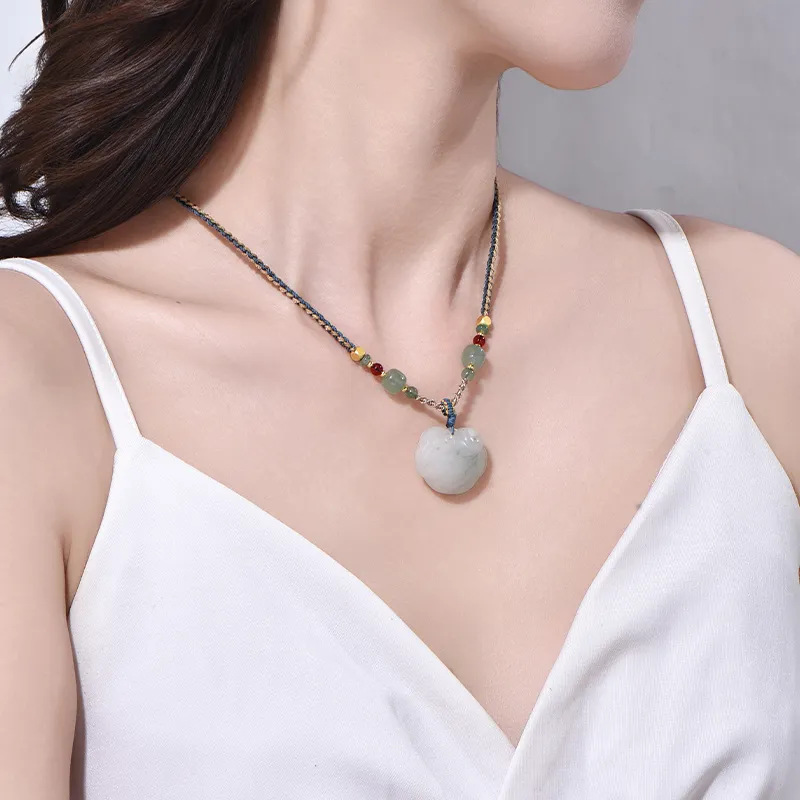 Emerald Dynasty Tianshan Jade Jade Necklaces Unisex-1