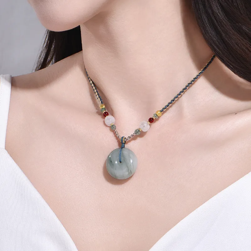 Emerald Dynasty Tianshan Jade Jade Necklaces Unisex-2