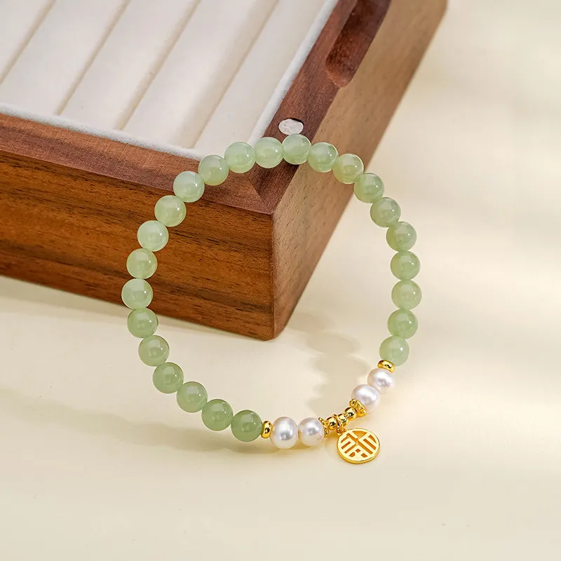 Emerald Dynasty Hetian Jade Bracelets White Jade/Pale Greenish White Jade Women's-4