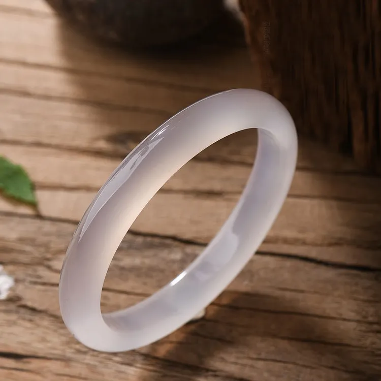 Emerald Dynasty Chalcedony Jade Bangles Women's-5