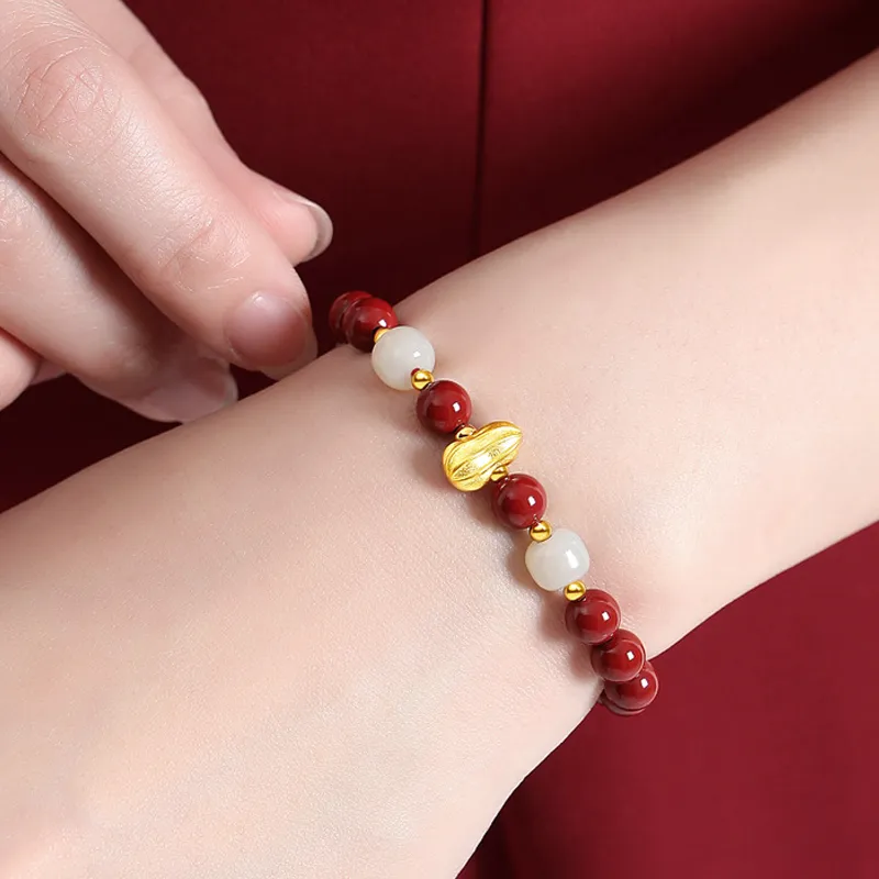 Emerald Dynasty Cinnabar Bracelets Unisex-3