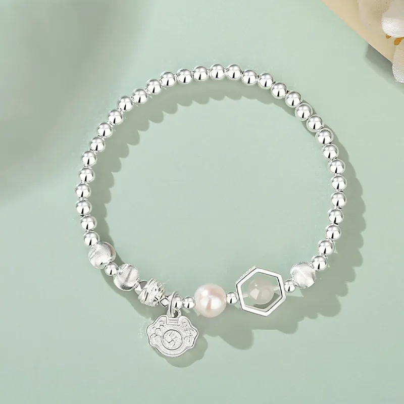 Emerald Dynasty Hetian Jade Bracelets White Jade/Pale Greenish White Jade Women's-3