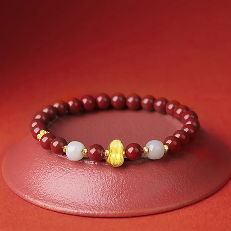 Emerald Dynasty Cinnabar Bracelets Unisex-4