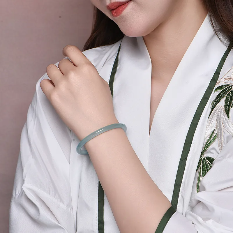 Emerald Dynasty Chalcedony Bangles Women's-1