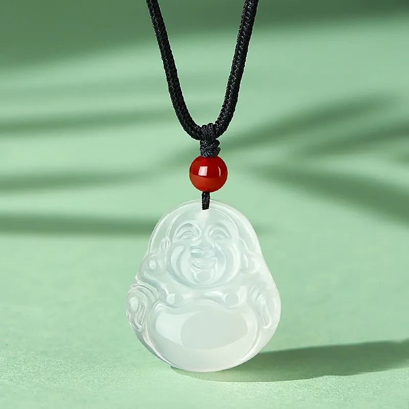 Emerald Dynasty Chalcedony Necklaces Unisex-1