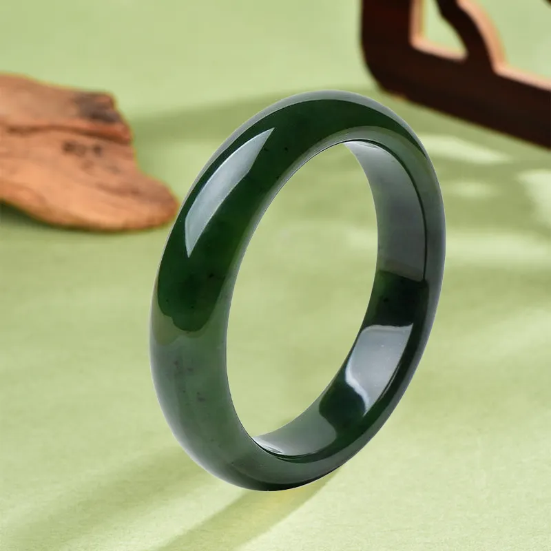 Emerald Dynasty Hetian Jade Bangles Jasper Women's-1