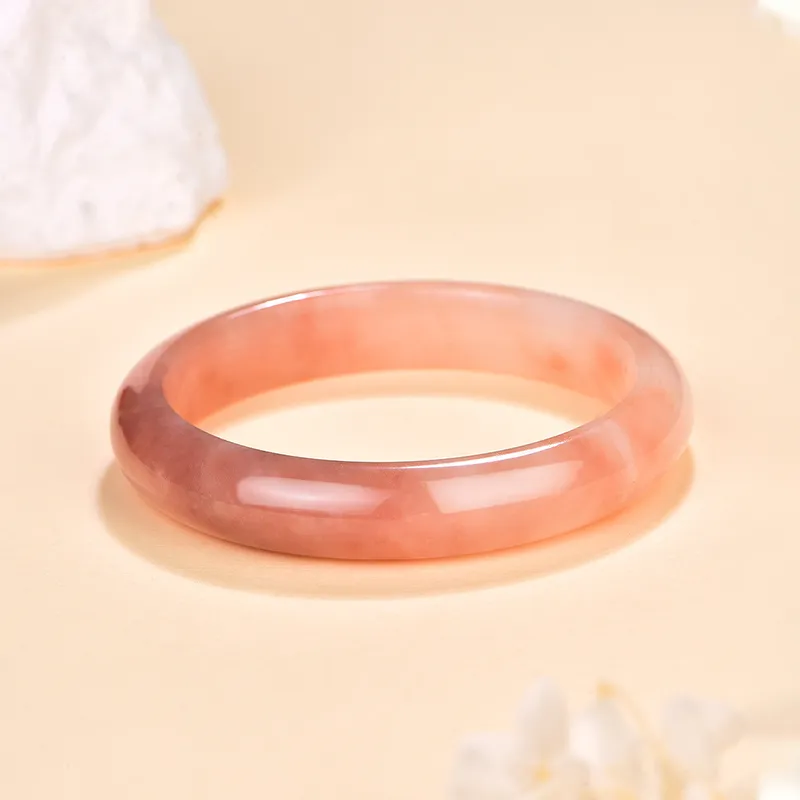Emerald Dynasty Natural Golden Silk Jade Bangles Women's-3