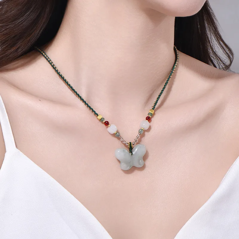 Emerald Dynasty Tianshan Jade Jade Necklaces Unisex-1