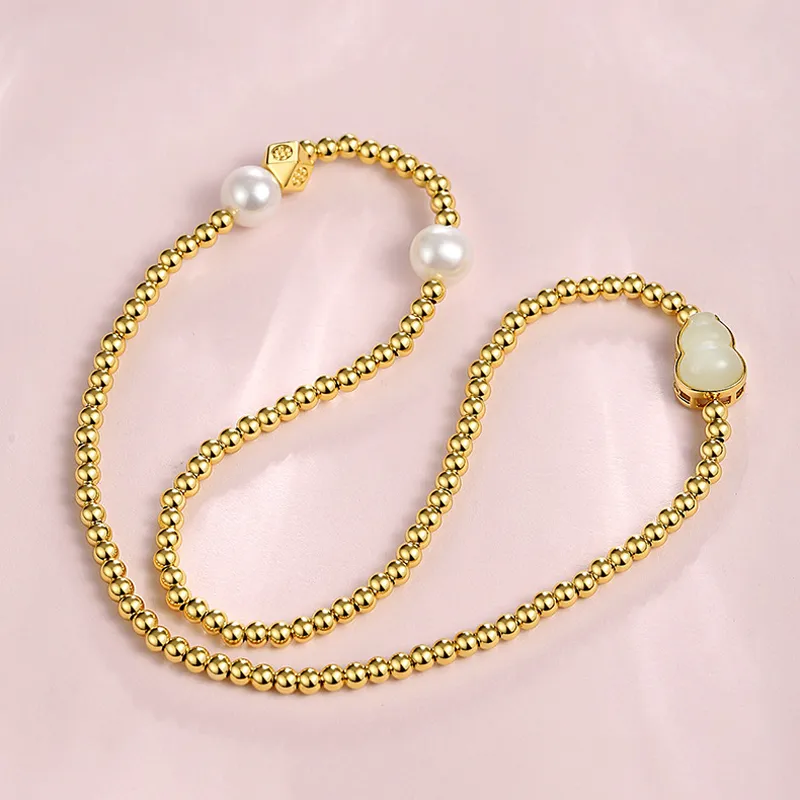 Emerald Dynasty Hetian Jade Bracelets White Jade/Pale Greenish White Jade Women's-3