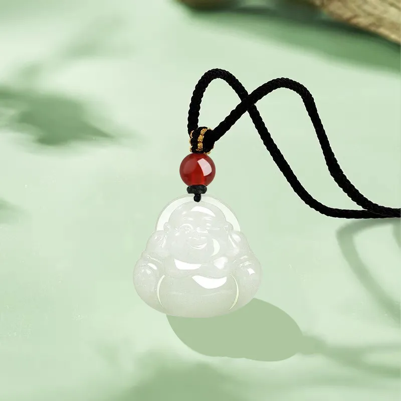 Emerald Dynasty Hetian Jade Necklaces White Jade/Pale Greenish White Jade Women's-3