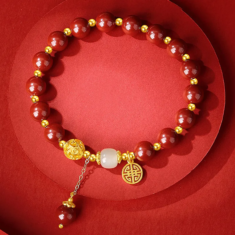 Emerald Dynasty Cinnabar Bracelets Women's-5