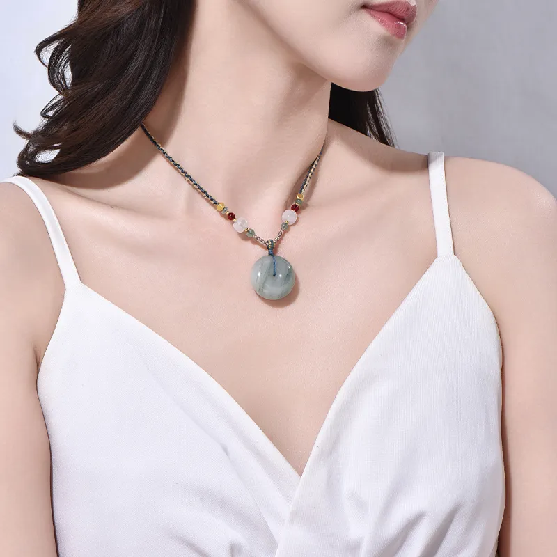 Emerald Dynasty Tianshan Jade Jade Necklaces Unisex-1