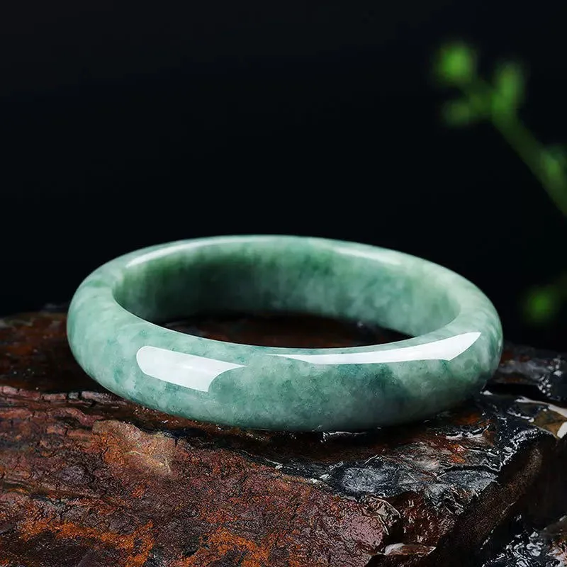 Emerald Dynasty Bean Type Jadeite Bangles Women's-5