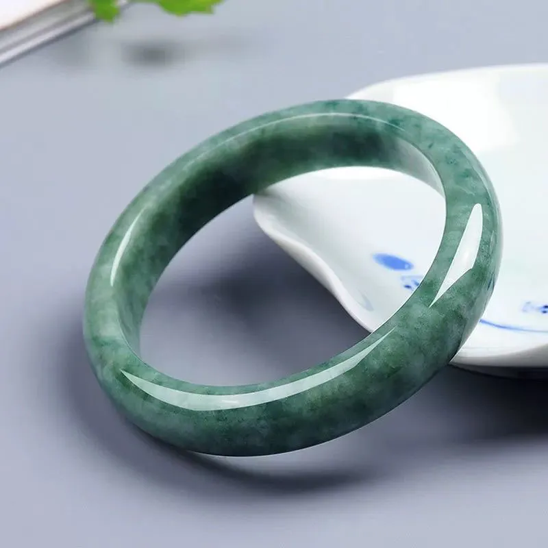 Emerald Dynasty Bean Type Jadeite Bangles Women's-3