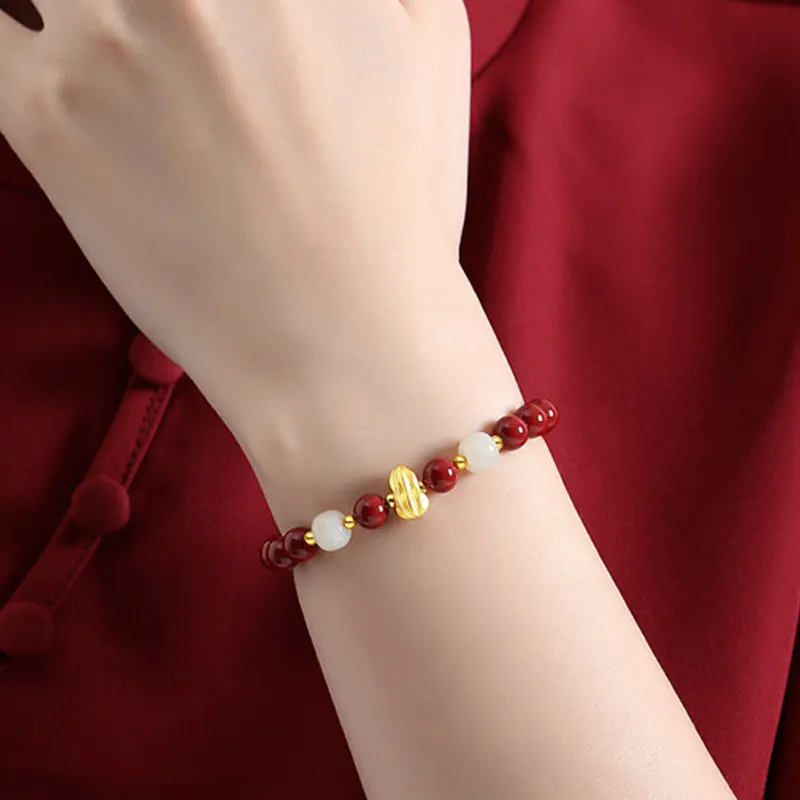 Emerald Dynasty Cinnabar Bracelets Unisex-2