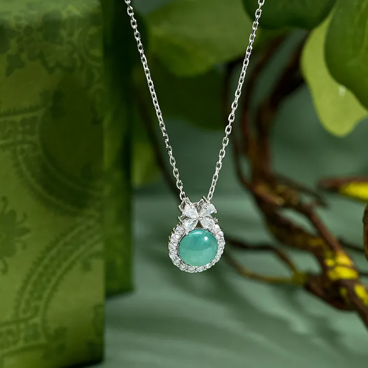 Emerald Dynasty Glutinous Jade Jadeite Necklaces Women's-3