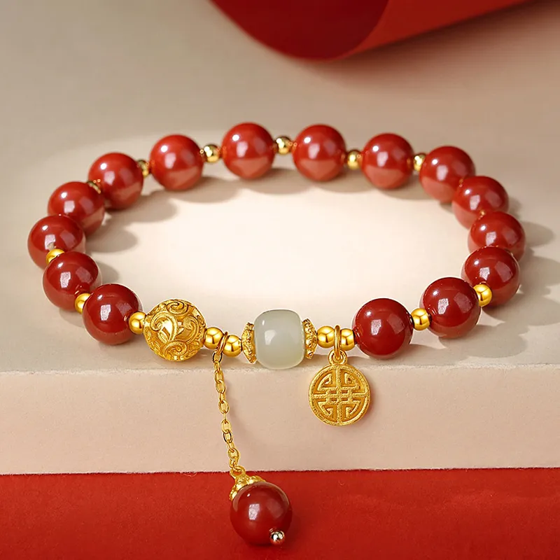 Emerald Dynasty Cinnabar Bracelets Women's-3